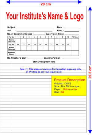 DOVE[A4]-Answer Sheets[20X29.5 CM]